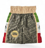 Pueblo Boxing Mexico Flag Army Green Boxing Trunk