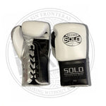 Pro Fight White Glove Black & Silver Split