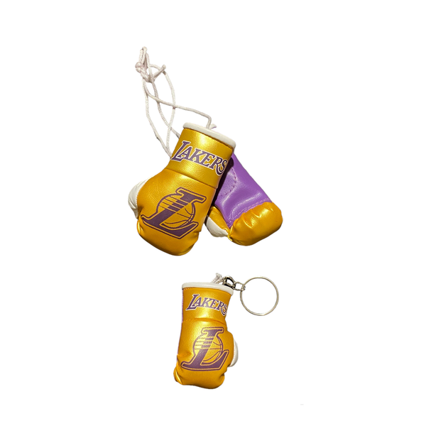 Lakers Mini Boxing Gloves + Free Keychain