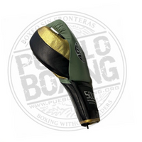 Green & Gold Pro Fight Gloves