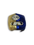 Metallic Blue and Gold Head Guard