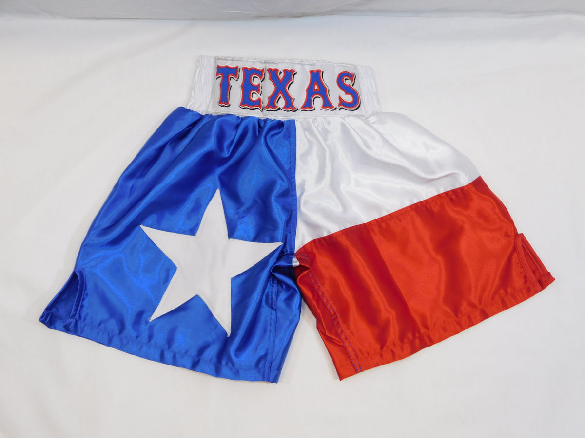 Texas Flag Boxing Trunks Solo Boxing