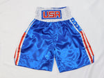 Blue USA Flag Boxing Trunks