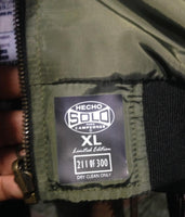 Army Green Reversible Pueblo Boxing Bomber Jacket