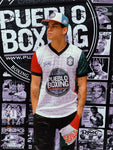 Mens Pueblo Boxing White Baseball Jersey