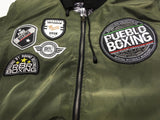 Army Green Reversible Pueblo Boxing Bomber Jacket