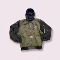 2022 Army Green Reversible Pueblo Boxing Bomber Jacket