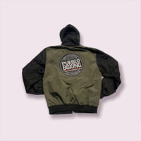 2022 Army Green Reversible Pueblo Boxing Bomber Jacket