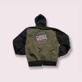2022 Army Green Reversible Pueblo Boxing Bomber Jacket