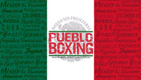 Pueblo Boxing Mexico Satin Flag