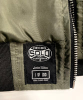 2022 Army Green Reversible Pueblo Boxing Bomber Jacket