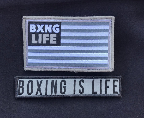 Custom BOXING IS LIFE Velcro Patches