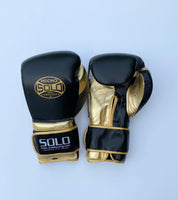Black and Metallic Gold Pro Training Gloves