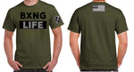 BXNG LIFE Military Green Shirt