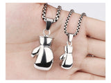 Stainless Silver Boxing Glove Necklace